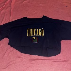 vintage cropped CHICAGO tee